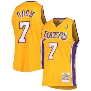 Magnificent Lamar Odom Los Angeles Lakers 2001/02 Hardwood Classics Swingman Jersey   Gold to elevate your game - day look