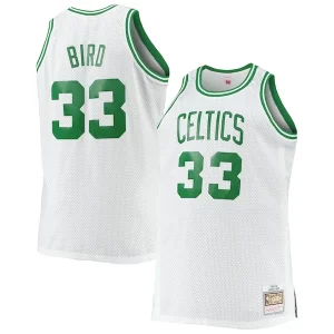 Superb Larry Bird Boston Celtics Big & Tall 1985/86 Hardwood Classics Swingman Jersey   White for ultimate sports enthusiasts