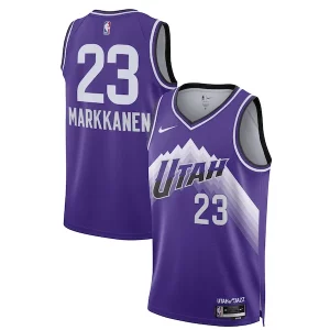 Magnificent Lauri Markkanen Utah Jazz Nike Unisex 2023/24 Swingman Jersey   Purple   City Edition perfect for showing team spirit