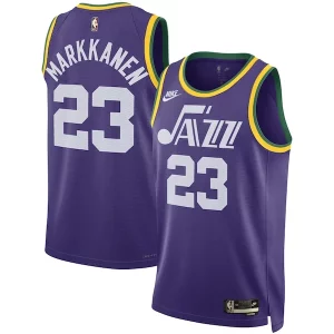 Fantastic Lauri Markkanen Utah Jazz Nike Unisex 2023/24 Swingman Replica Jersey   Classic Edition   Purple perfect for showing team spirit