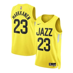 Exquisite Lauri Markkanen Utah Jazz Nike Unisex Swingman Jersey   Association Edition   Gold a must - have for collectors