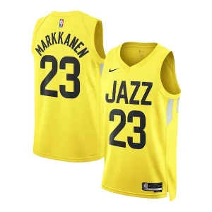 Charming Lauri Markkanen Utah Jazz Nike Unisex Swingman Jersey   Icon Edition   Gold for passionate basketball fans