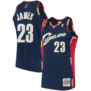 Stunning LeBron James Cleveland Cavaliers Hardwood Classics Swingman Jersey   Navy for passionate basketball fans
