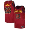 Charming LeBron James Cleveland Cavaliers Nike Swingman Player Jersey   Icon Edition   Wine a must - have for collectors
