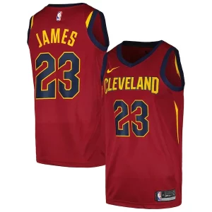 Charming LeBron James Cleveland Cavaliers Nike Swingman Player Jersey   Icon Edition   Wine a must - have for collectors