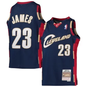 Stunning LeBron James Cleveland Cavaliers Youth 2008 09 Hardwood Classics Swingman Jersey   Navy to elevate your game - day look