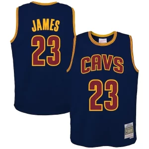 Fantastic LeBron James Cleveland Cavaliers Youth 2008/09 Hardwood Classics Swingman Jersey   Navy for ultimate sports enthusiasts
