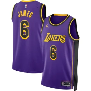 Stunning LeBron James Los Angeles Lakers Jordan Brand Unisex Swingman Jersey   Statement Edition   Purple for ultimate sports enthusiasts