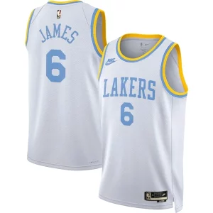 Charming LeBron James Los Angeles Lakers Nike Swingman Jersey   Classic Edition   White to elevate your game - day look