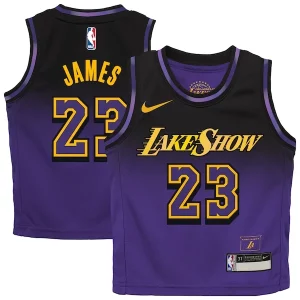 Gorgeous LeBron James Los Angeles Lakers Nike Toddler 2024/25 Swingman Player Jersey   City Edition   Purple perfect for showing team spirit