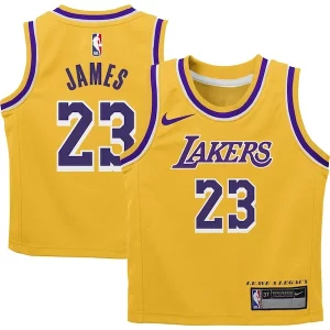 Exquisite LeBron James Los Angeles Lakers Nike Preschool Dri FIT Swingman Player Jersey   Icon Edition   Gold to stand out at the arena