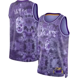 Exquisite LeBron James Los Angeles Lakers Nike Unisex Select Series Swingman Jersey   Purple a must - have for collectors