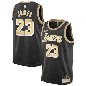 Superb LeBron James Los Angeles Lakers Nike Unisex Select Series Swingman Jersey聽鈥?Black perfect for showing team spirit