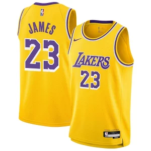 Magnificent LeBron James Los Angeles Lakers Nike Youth Swingman Jersey   Icon Edition   Gold to stand out at the arena