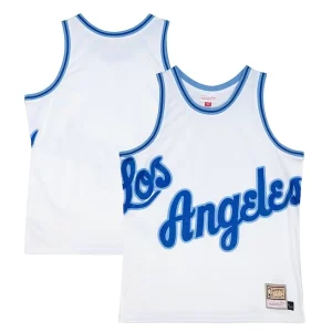 Charming Los Angeles Lakers Hardwood Classics Blown Out Fashion Jersey   White a must - have for collectors