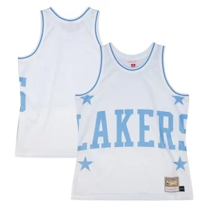 Charming Los Angeles Lakers Hardwood Classics Blown Out Fashion Jersey   White to elevate your game - day look