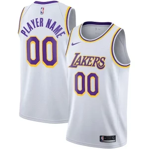 Fantastic Los Angeles Lakers Nike 2020/21 Swingman Custom Jersey   Association Edition   White for ultimate sports enthusiasts