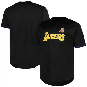 Charming Los Angeles Lakers Profile Big & Tall Pop Jersey   Black for passionate basketball fans