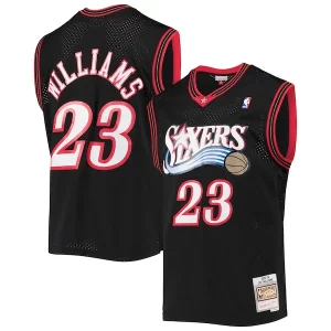 Exquisite Lou Williams Philadelphia 76ers 2005/06 Hardwood Classics Swingman Jersey   Black perfect for showing team spirit