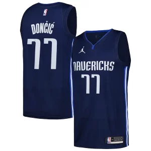 Charming Luka Dončić Dallas Mavericks Jordan Brand Swingman Player Jersey   Statement Edition   Navy a must - have for collectors