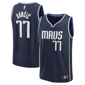 Gorgeous Luka Dončić Dallas Mavericks Men's Fast Break Player Jersey   Statement Edition   Navy to stand out at the arena