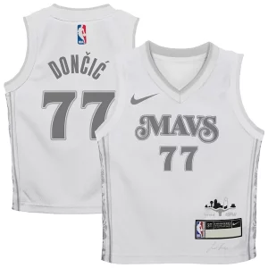 Charming Luka Dončić Dallas Mavericks Nike Preschool 2024/25 Swingman Player Jersey   City Edition   White to elevate your game - day look