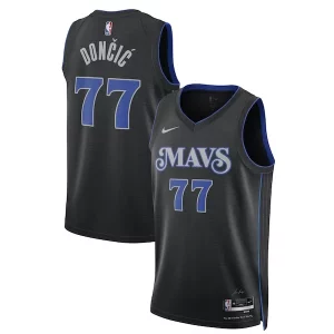 Charming Luka Dončić Dallas Mavericks Nike Unisex 2023/24 Swingman Jersey   Black   City Edition perfect for showing team spirit