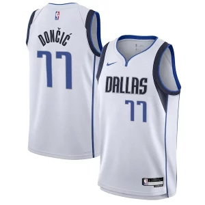 Exquisite Luka Dončić Dallas Mavericks Nike Youth Swingman Jersey   Association Edition   White perfect for showing team spirit