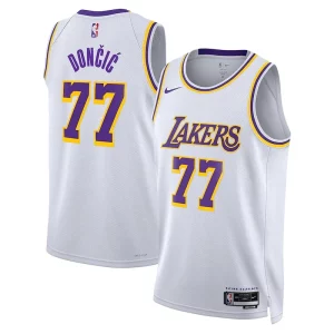 Charming Luka Dončić Los Angeles Lakers Nike Association Edition Unisex Swingman Jersey   White to stand out at the arena