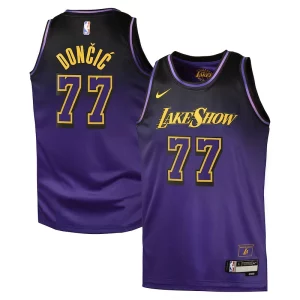 Exquisite Luka Dončić Los Angeles Lakers Nike City Edition Swingman Jersey 2024   Purple perfect for showing team spirit