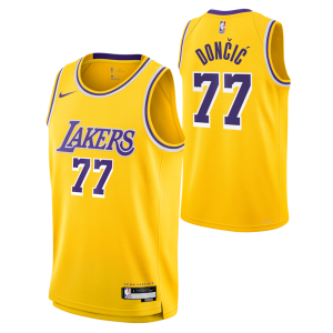 Premium Luka Dončić Los Angeles Lakers Nike Unisex Swingman Jersey   Icon Edition   Gold to elevate your game - day look
