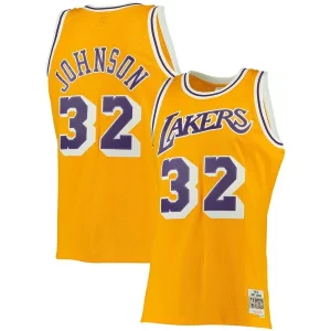 Charming Magic Johnson Los Angeles Lakers 1984/85 Big & Tall Hardwood Classics Swingman Jersey   Gold for ultimate sports enthusiasts