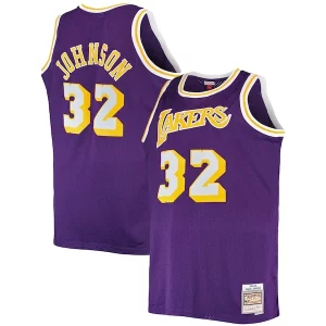 Charming Magic Johnson Los Angeles Lakers Big & Tall 1984/85 Hardwood Classics Swingman Jersey   Purple for ultimate sports enthusiasts