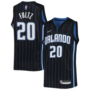 Exquisite Markelle Fultz Orlando Magic Nike Youth 2021/22 Diamond Swingman Jersey   Icon Edition   Black to elevate your game - day look
