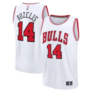 Gorgeous Matas Buzelis Chicago Bulls Fast Break Replica Player Jersey   Association Edition   White for passionate basketball fans