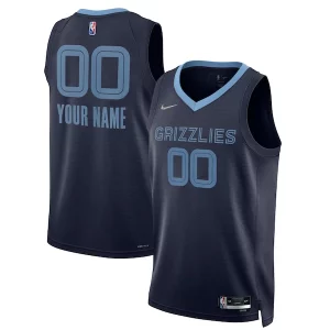 Exquisite Memphis Grizzlies Nike 2021/22 Diamond Swingman Custom Jersey   Icon Edition   Navy for passionate basketball fans