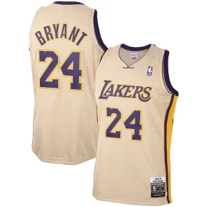 Magnificent Men's Los Angeles Lakers Kobe Bryant Gold 2008 09 Hardwood Classics Authentic Player Jersey a must - have for collectors