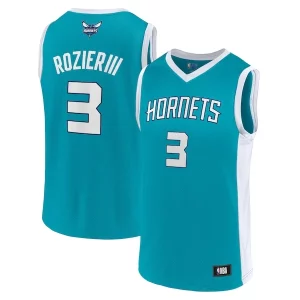 Stunning Men's Terry Rozier Teal Charlotte Hornets Player Jersey a must - have for collectors