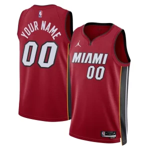 Fantastic Miami Heat Jordan Brand Unisex 2022/23 Swingman Custom Jersey   Statement Edition   Red for passionate basketball fans