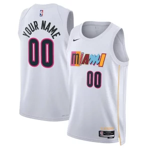 Stunning Miami Heat Nike Unisex 2022/23 Swingman Custom Jersey   City Edition   White for passionate basketball fans