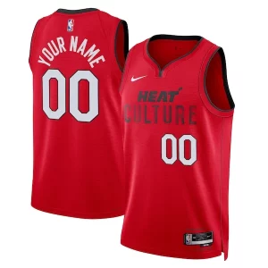 Stunning Miami Heat Nike Unisex 2024/25 Custom Swingman Jersey   City Edition   Red perfect for showing team spirit