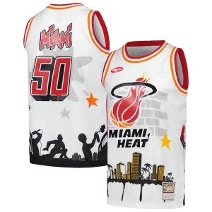 Charming Miami Heat x Tats Cru Hardwood Classics Fashion Jersey   White for ultimate sports enthusiasts