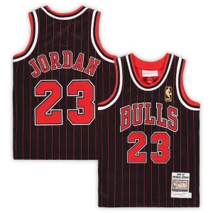 Magnificent Michael Jordan Chicago Bulls Toddler 1996/97 Hardwood Classics Authentic Jersey   Black/Red/White to elevate your game - day look