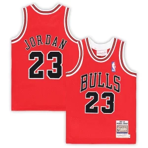 Stunning Michael Jordan Chicago Bulls Toddler 1997/98 Hardwood Classics Authentic Jersey   Red/Black/White for passionate basketball fans