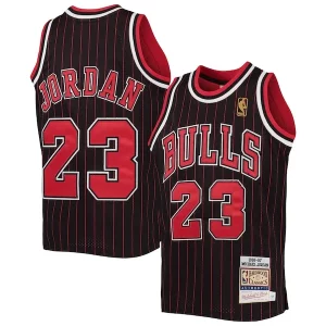 Superb Michael Jordan Chicago Bulls Youth 1996 97 Hardwood Classics Authentic Jersey   Black/Red/Red/White to elevate your game - day look