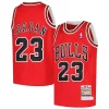 Exquisite Michael Jordan Chicago Bulls Youth Hardwood Classics 1997/98 Authentic Jersey   Red for passionate basketball fans