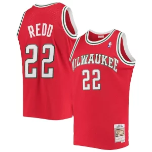 Gorgeous Michael Redd Milwaukee Bucks 2001/02 Hardwood Classics Swingman Jersey   Red for ultimate sports enthusiasts