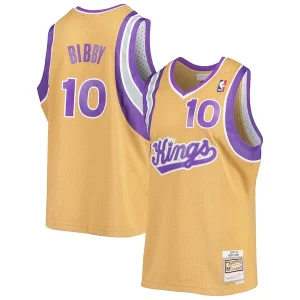 Premium Mike Bibby Sacramento Kings 2005/06 Hardwood Classics Swingman Jersey   Gold perfect for showing team spirit