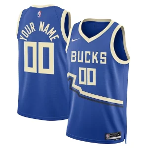 Charming Milwaukee Bucks Nike Unisex 2024/25 Custom Swingman Jersey   City Edition   Royal to elevate your game - day look