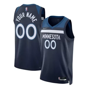 Charming Minnesota Timberwolves Nike 2021/22 Diamond Swingman Custom Jersey   Icon Edition   Navy to elevate your game - day look